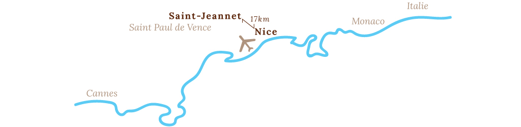 Plan : 17km from Nice